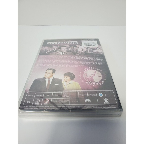Perry Mason - The Complete Third Season - Volume One DVD, 2008 SEALED - Picture 8 of 8